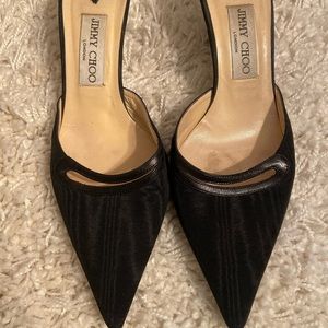 Jimmy Choo Satin Kitten Heels